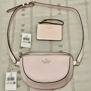 Kate Spade Lena Belt Bag with Matching Card Wallet Wristlet